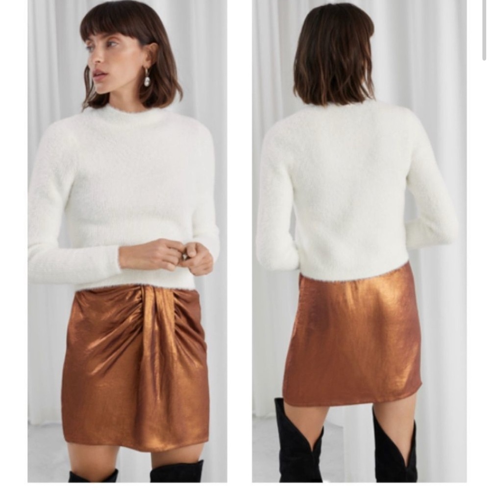 Paris Atelier & Other Stories bronze skirt
